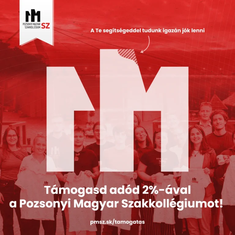 Támogasd az adód 2%-ával az egyetlen szlovákiai magyar szakkollégiumot