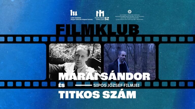 Filmklub a Liszt Intézetben – Márai Sándor és a Titkos szám